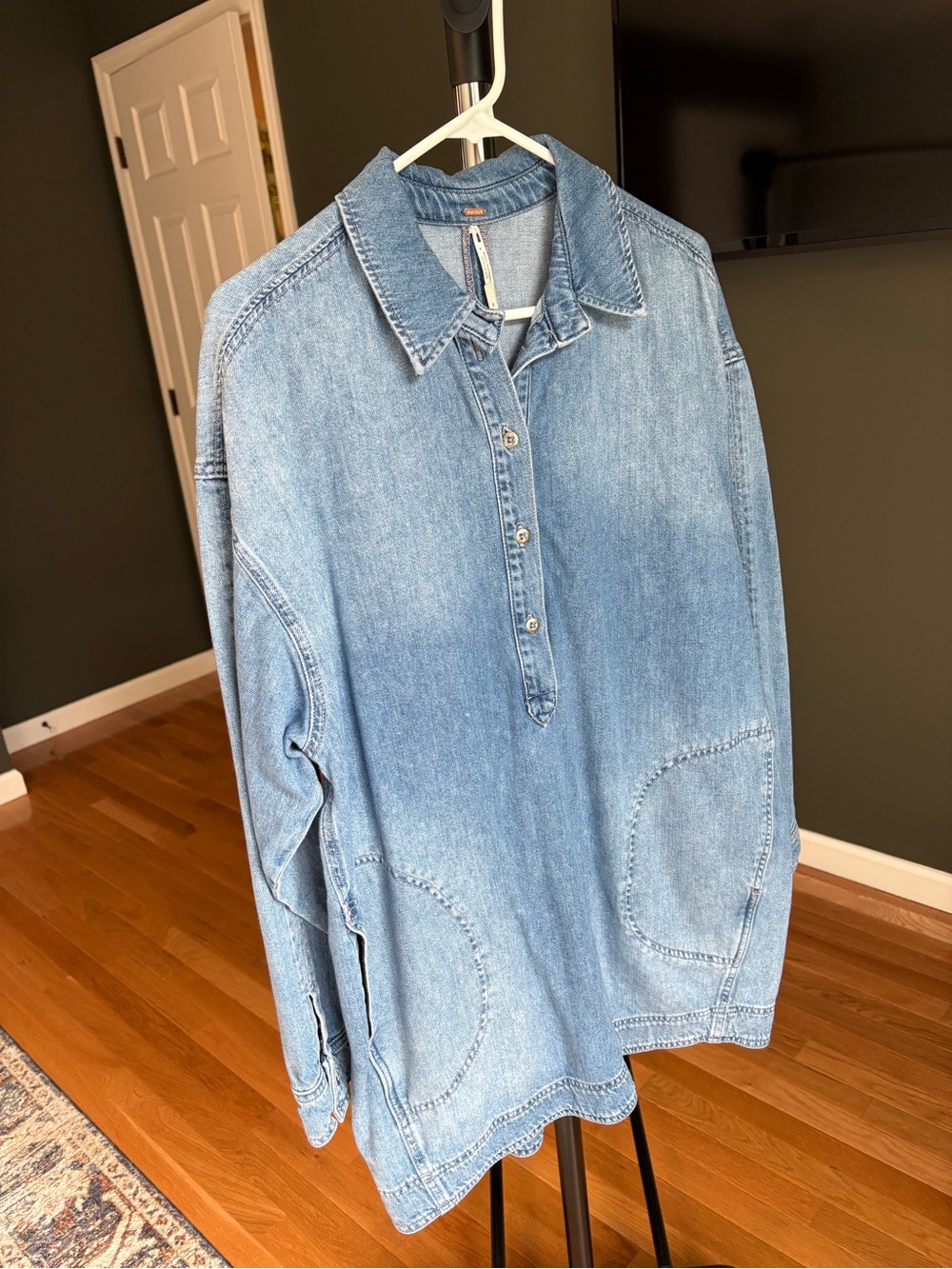 Free People Women's denim shirt dress